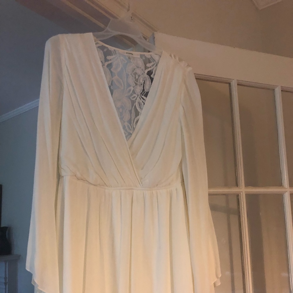 Ivory dress with lace back